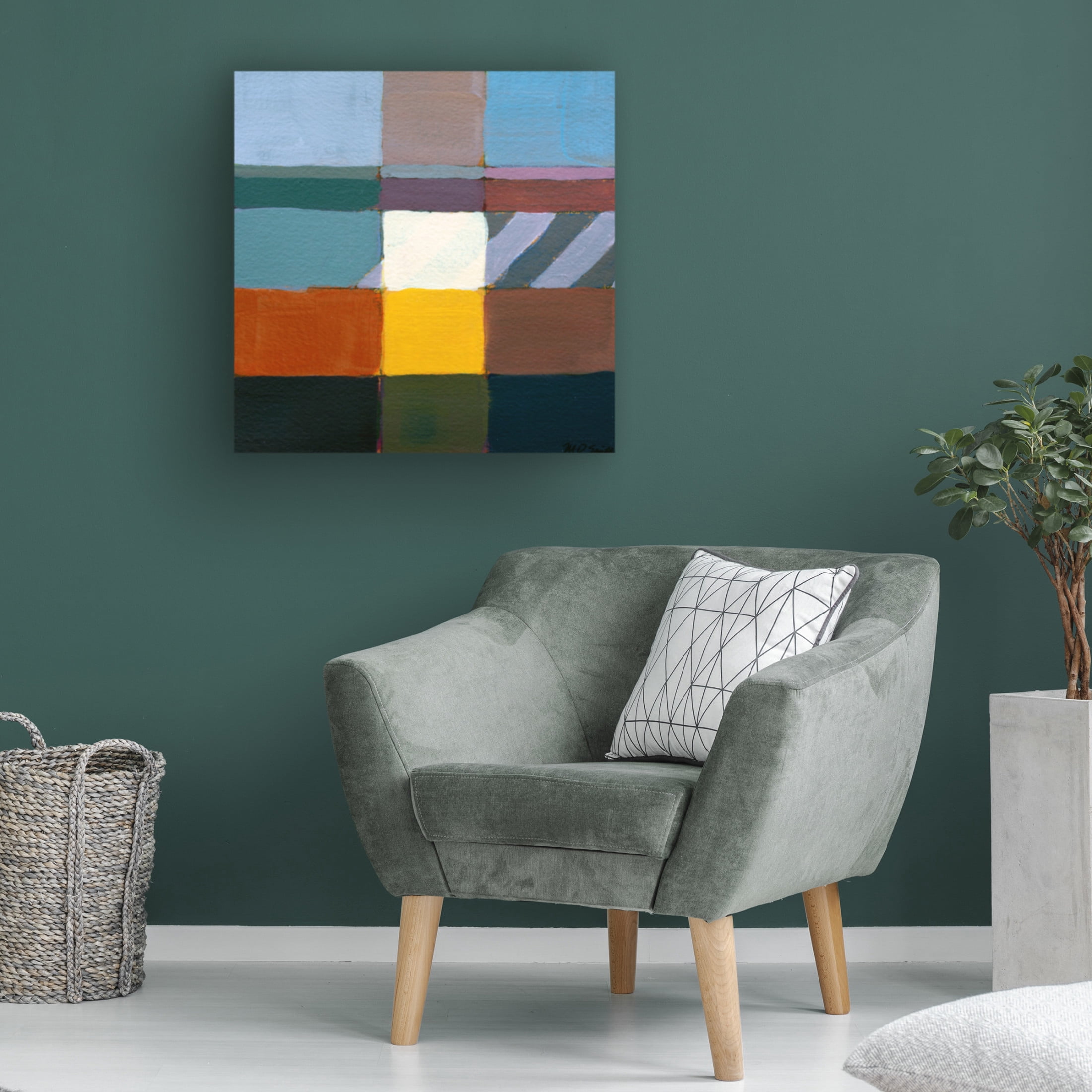 Canvas Wall Art - Mark David Smith 'Broadway' Wall Art for Living Room, Bedroom, or Office Décor by Trademark Fine Art - 35 x 35 Inches
