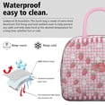 thumbnail image 4 of Sac à Lunch Mignon pour Amateurs de Fraises Design Fruits et Fleurs Kawaii Sac Isotherme Réutilisable, 4 of 6