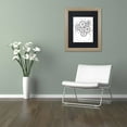 thumbnail image 3 of Trademark Fine Art "Flowers In A Pot" Canvas Art by KCDoodleArt Black Matte, Birch Frame, 3 of 4