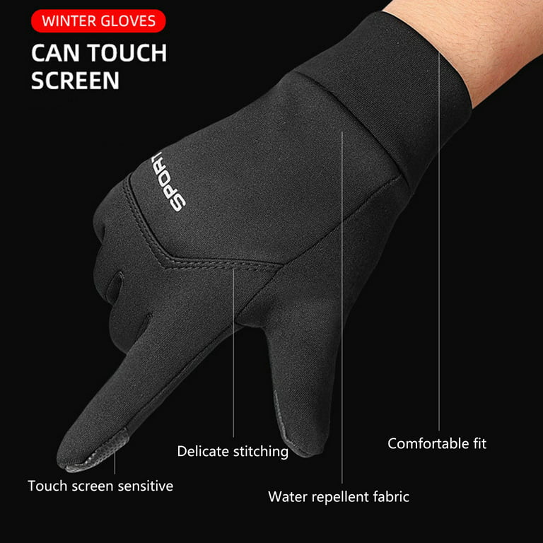 GENEMA Running Gloves with Touch Screen Winter Glove Lightweight Cold  Weather Thermal Gloves for Men Women