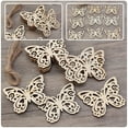 thumbnail image 4 of Miangastore Butterfly Wood Prop Cutouts Golden 20Pcs 3.14X2.36X0.12In, 4 of 9