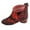 Red, variant on jsaierl Women Boots Retro Embroidered Rhinestone Thick Heel Shoes Boots Plus Size Boots