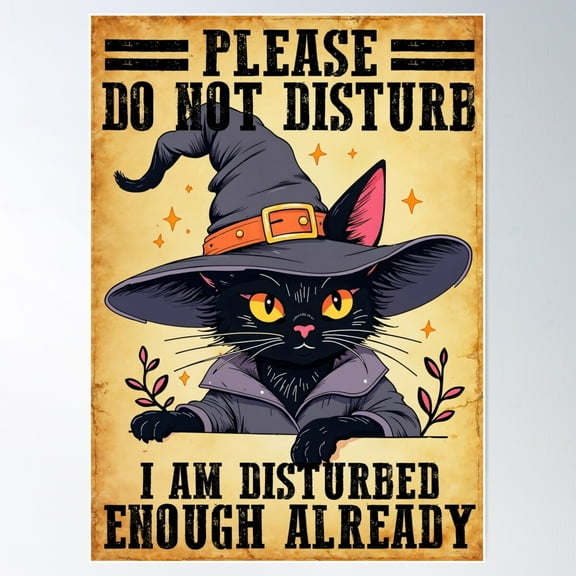 Please Do Not Disturb Poster Wall Art, Modern Wall Decor For Living Room Bedroom, 8x12 UNFRAMED