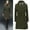 Green, variant on Women’s and Plus Long Puffer Coat Clearance Womens Long Coat Warm Wool Lapel Trench Jacket Cardigan Long Slim Overcoat