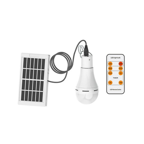 Naiovety Senderismo Viajes Emergencia Energía solar Luz Reemplazo Toldo Toldo Carpa Bombilla Control remoto Bombilla Accesorio de iluminación Iluminación y accesorios 7W