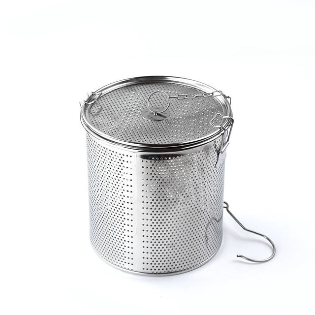 Infusor de bolas de té para té suelto, juego de infusores de té de acero inoxidable, infusor de té de malla extra fina para infundir té, especias y condimentos (8 x 10 cm) ER