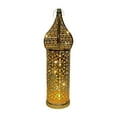 thumbnail image 1 of Ornamento de mesa de mesa de linterna colgante de hierro, lámpara de hada LED de hada para la sala de estar de mesa de jardín estante de sala de estar 12cmx35cm, 1 of 8