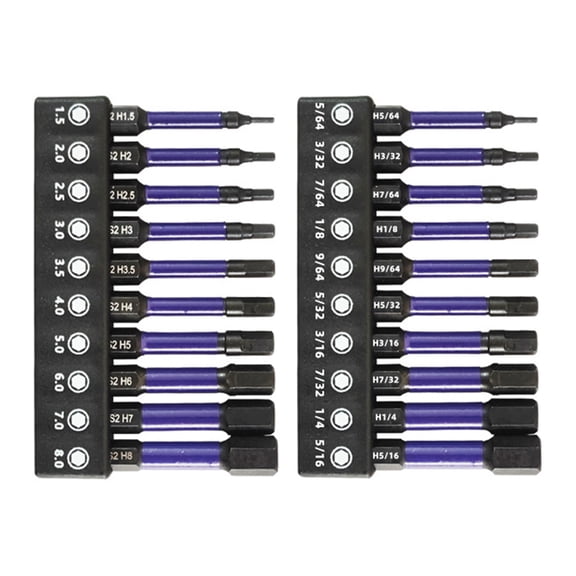 Strong Magnets Hexagonal Drill Bits Industrial Steel 1/4",2.36inch Length Extension Heads for Hand Drill