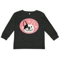 thumbnail image 3 of Inktastic French Bulldog Dog Girls Long Sleeve Toddler T-Shirt, 3 of 5