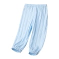 thumbnail image 3 of BXINGOHAI Girls Pants Summer Lightweight Joggers with Pockets, Sweatpants Blue 6 Months, 3 of 7