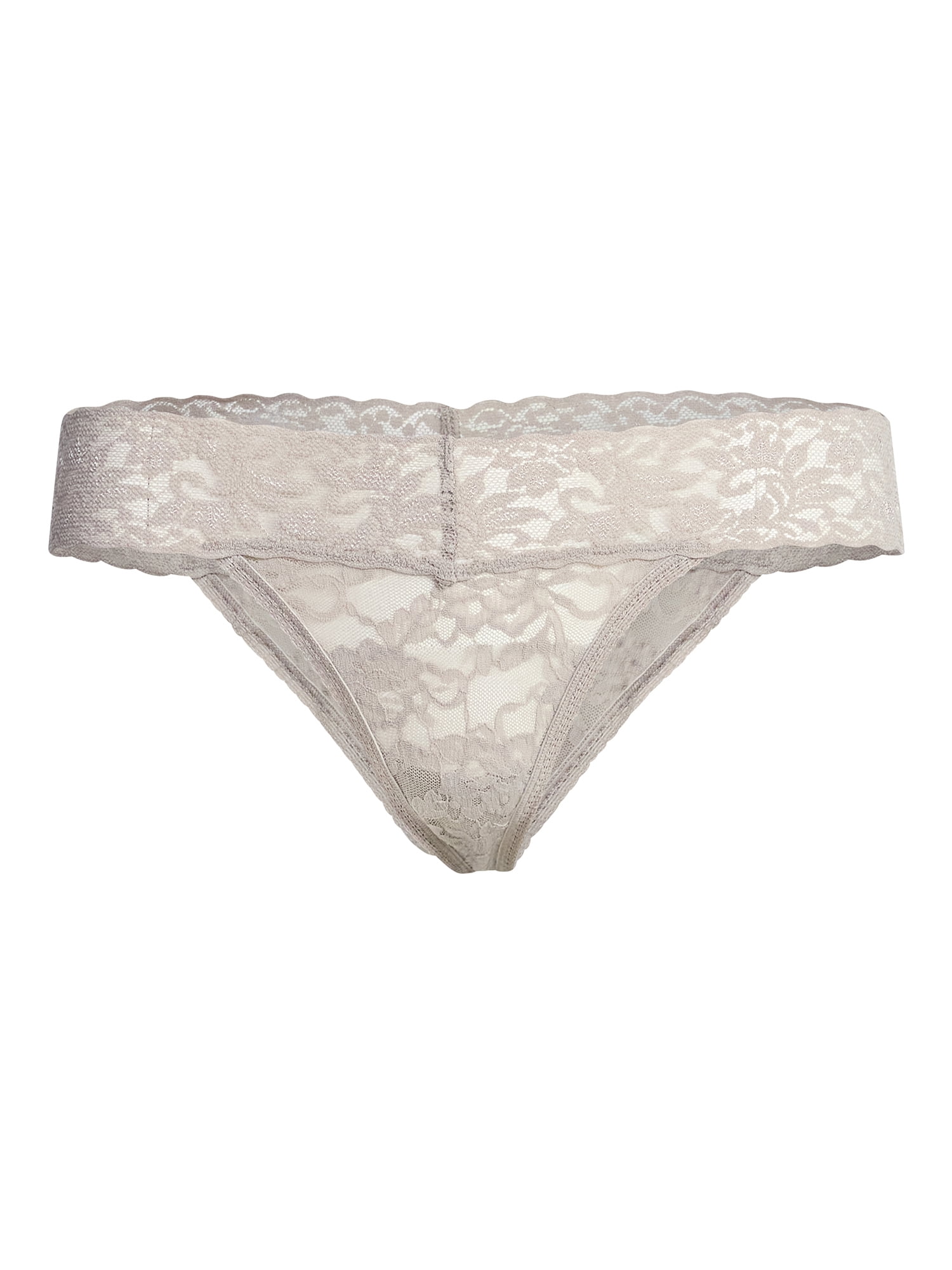 Joyspun Women's Lace Thong Panties, 3-Pack, Sizes XS-3XL