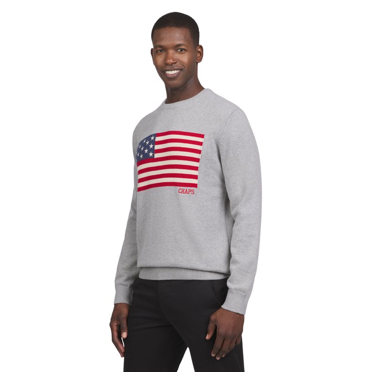 Chaps Men's Flag Cotton Crewneck Sweater photo 2