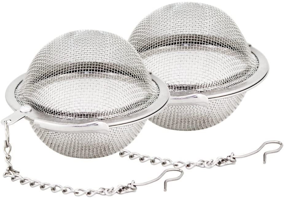 3 Pieces Stainless Steel Mesh Tea Ball Infuser Strainers Filters Diffuser NEW US