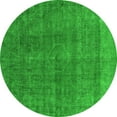 thumbnail image 1 of Ahgly Company Indoor Round Oriental Green Industrial Area Rugs, 7' Round, 1 of 4