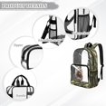 thumbnail image 6 of Xoenoiee Bear Camo Print Clear Backpack for Boys Large Capacity Bookbag Transparent School Bag Waterproof Backpacks Satchel with Adjustable Straps for Preschool Kindergarten Elementary, 6 of 7