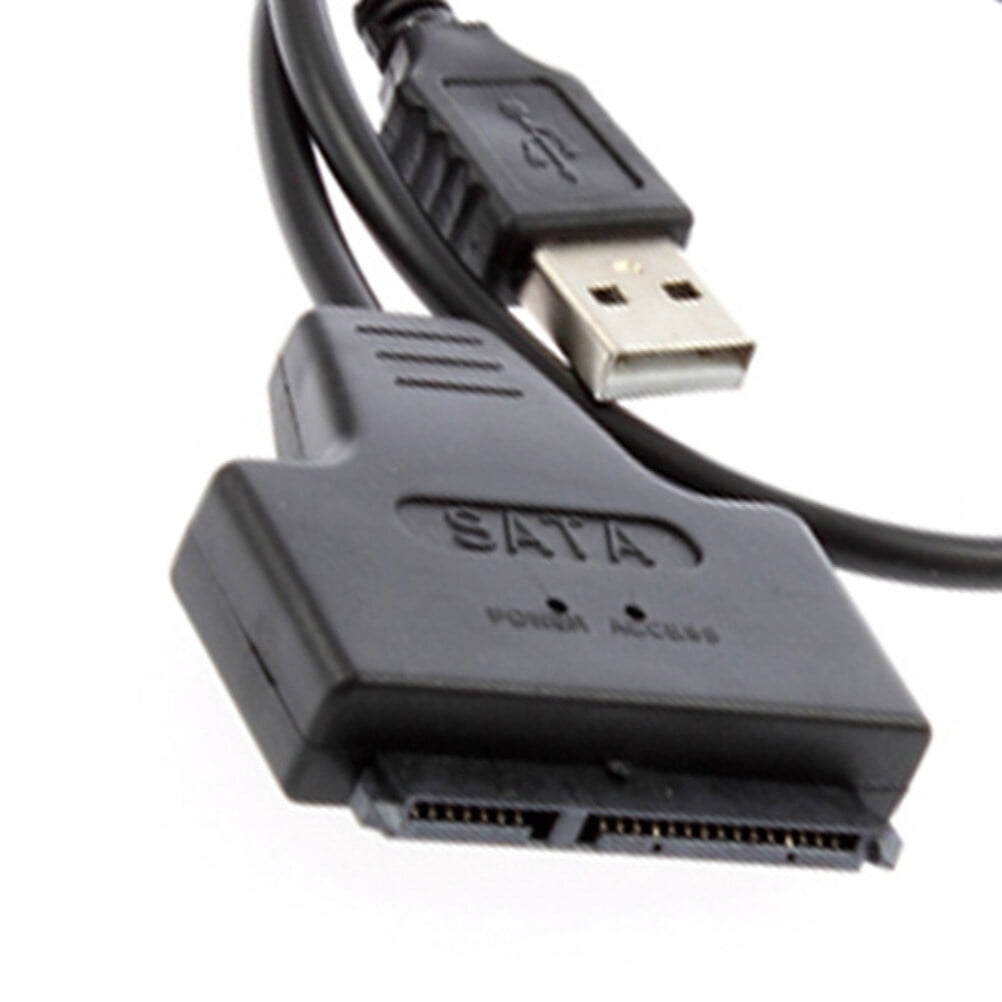 WRITWAA hard drive ssd USB 2.0 to Cable Black ABS Plastic 1Pcs