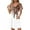 Brown, variant on GaThRRgYP Athleisure Crew Neck Dress-Streetwear Inspired,Women's Fashion Summer Print Short-sleeved V-neck Casual Dress Navy S
