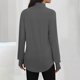 thumbnail image 2 of TaTaai Long Sleeve Thumb Hole High Neck Top, Women's Spring Solid Color T-Shirt, Light Stretch Design, Ideal for Spring Summer Fall Daily Wear Gift, 2 of 6