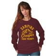 thumbnail image 3 of Camping Is Therapy Outdoors Adventure Sweatshirt for Men or Women Brisco Brands X, 3 of 6