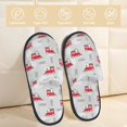 thumbnail image 2 of Sigee Trains for Cozy Furry Slippers Super Soft Indoor and Outdoor Use, Non-Slip Sole Slip On House Slippers-Large, 2 of 8