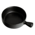 thumbnail image 3 of Maoww Ceramic Salad Bowl Handled Solid Color Adorable Washable Cute Home Breakfast Dinner Soup Fruit Bowls Tableware Black, 3 of 8