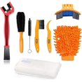 thumbnail image 1 of Bike Clean Brush Kit, 8pcs Motorcycle Bicycle Cleaning Tools Make Chain/Tire/Sprocket/Crank Bike Corner Stain Dirt Clean Shine. Durable/Practical, 1 of 8