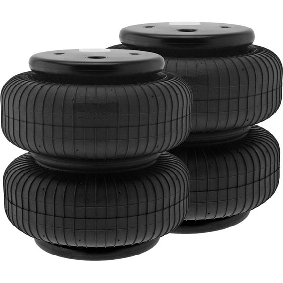 Vixen Air 1/2" NPT Single Air Port Heavy Duty Suspension Air Spring/Air Bag Dual Pack VXD3800DP