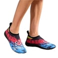 thumbnail image 2 of HTHLVMD Quick Dry Aqua Socks, Non-Slip Beach Shoes, Water Shoes for Women Men Quick-Dry Aqua Socks Swim Beach Barefoot Yoga Exercise Wear Sport Accessories Pool Camping Must Haves, Red 6, 2 of 4