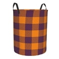 thumbnail image 2 of Kll Fall Buffalo Plaid Waterproof Foldable Laundry Hamper Bucket With Handles For Storage Bin,Kids Room,Home Organizer (Medium), 2 of 8