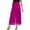 Purple, variant on Bibifish Womens Pants Chiffon Elegant High Waisted Elastic Waistband Flowy Wide Leg Pants Trendy Lightweight Workout Trousers With Pockets
