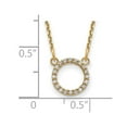 thumbnail image 3 of 14k Diamond Open Circle Necklace XP5027AA, 3 of 3