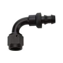 Allstar Performance ALL49455, Pushlock Hose End Black 90 Deg Elbow -12 0