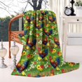 thumbnail image 2 of Green Chicken Sunflower Pattern Blanket,Comfortable Soft Lamb Wool Throw Blanket,All Season,Warm Lightweight Blankets for Sofa Bed Couch Living Room Chair,60"x80", 2 of 4
