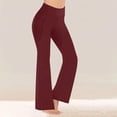 thumbnail image 5 of Turilly Women's Cozy Fleece Lined Flare Leggings High Waisted Thermal Yoga Pants for Winter Wear, 5 of 8