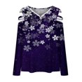 thumbnail image 5 of Pompotops Femmes Minces Manches Longues Sexy V-Cou Découpe Non Positionné Imprimé Zip Tops en Vente, 5 of 5