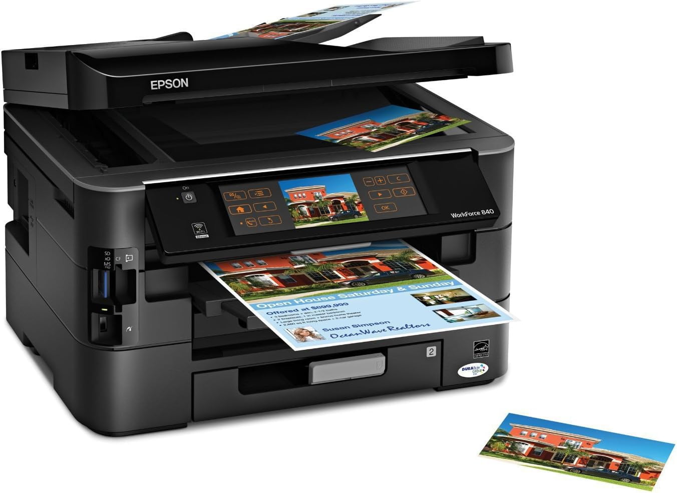 Epson WorkForce Pro WP-4530 Wireless All-in-One Color Inkjet Printer – Copier, Scanner, Fax with Wi-Fi, Model C11CB33201