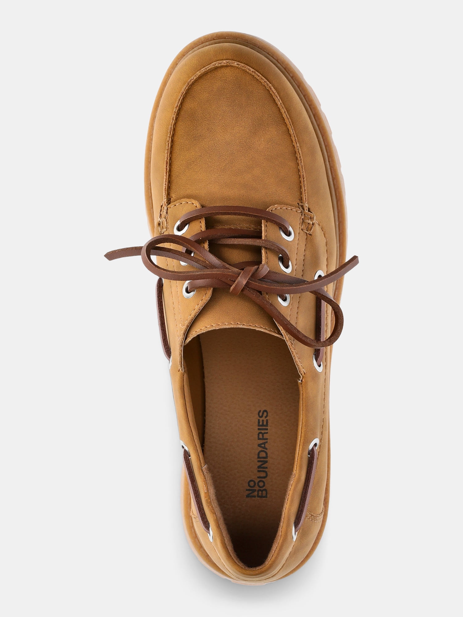 No Boundaries Women's Platform Boat Shoes