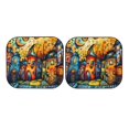 thumbnail image 7 of Windshield Sun Shade, Whimsical Colorful Village Street Foldable Car Sun Shade Windshield for Front, 2 Pieces, 7 of 7