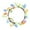 C, variant on 18 inch Easter Wreath with Pastel Eggs Artificial Easter Egg Wreath for Front Door Spring Door Wreath with Wild Flowers and Pastel Eggs Easter Decorations for Home