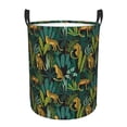 thumbnail image 2 of Uemuo Jungle Leopard Yellow Pattern Circular Laundry Hamper Basket with handles,Collapsible laundry basket,Large capacity laundry hamper,Laundry Organizer-Small, 2 of 8