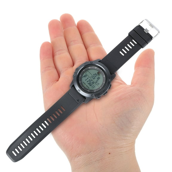 WRITWAA Black Soccer Referee Chronograph Sports Watch with Night Light Function