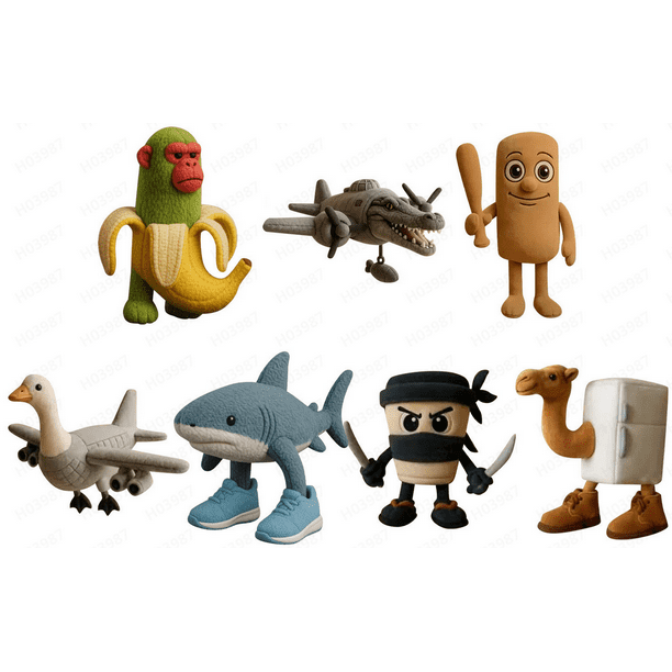 Italian Brainrot Animals Plush 🍌Chimpanzini Bananini Collection