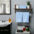 thumbnail image 2 of Superior Hymnia Egyptian Cotton Hand Towel Set, Light Blue, 2 of 6