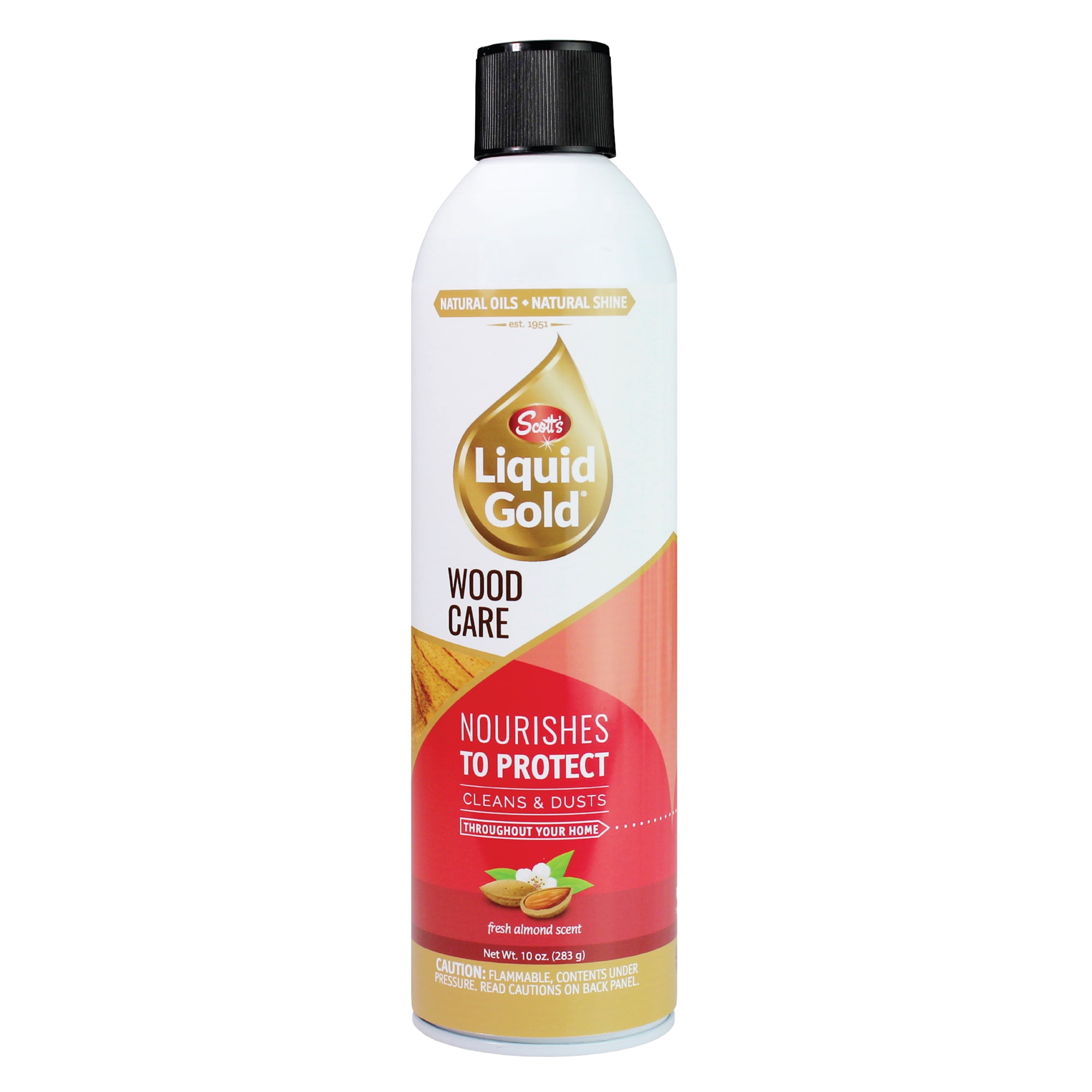 Scott's Liquid Gold Liquid Wood Cleaner & Polish, Almond Scent, 10 Ounce