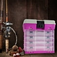 thumbnail image 4 of Wakeman Outdoors Multi-Purpose 5-Level Fishing Tackle Box with 4 Trays, 19 Compartments, 4 of 8