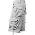 thumbnail image 3 of Ma Croix Mens Premium Utility Loose Fit Twill Cotton Multi Pocket Cargo Shorts Outdoor Wear, 3 of 6