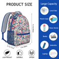 thumbnail image 6 of Pioneer Flower Backpack for School,Cute School Bag,Schoolbag with Adjustable Shoulder Straps & Padded Back,15.3"x11"x6.7", 6 of 6