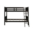 thumbnail image 2 of Naomi Home Zahira Bunk Bed with Angled Ladder, Twin/Twin, Espresso, 2 of 7