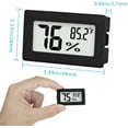 thumbnail image 4 of 2 Pack Mini Digital Hygrometer Indoor Outdoor Thermometer Hygrometer LCD Temperature Humidity Meter Gauge for Cigar Humidor, Guitar, Garden, 4 of 7