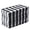 Black, variant on GFI LINEN CLUBS Cotton Gingham Check Cloth Pre-Washed Dinner Napkins Pack of 12 Cotton Cocktail Wedding Napkins with Mitered Corners and Generous Hem - Orange & White